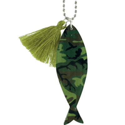 collana PESCE camouflage ( verde mix)