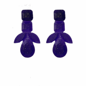 orecchini GEMME: viola purple brillini