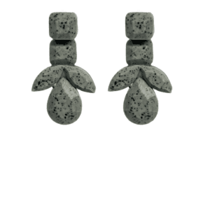 Alternative view of orecchini GEMME grigio