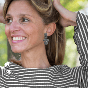 orecchini GEMME grigio