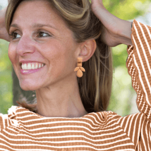 orecchini GEMME peach fuzz melange