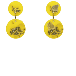 orecchini ZUCCHERINI giallo sole dorato