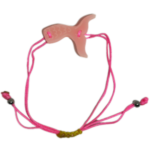 Alternative view of braccialetto SIRENA: rosa - filo fucsia fluo