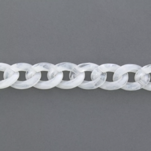 Alternative view of collana CATENA lunga grigio scuro--nero mélange