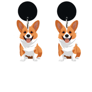 orecchini CANE: corgi (perno personalizzabile)