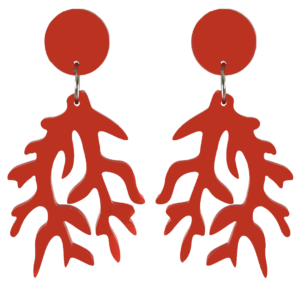 orecchini CORALLO medi - rosso