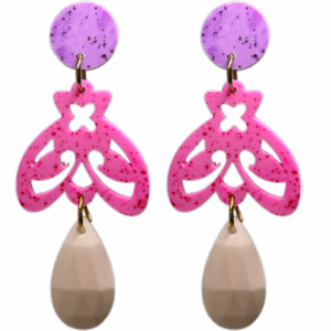 orecchini APINA : bouganville light - fucsia fluo - rosino