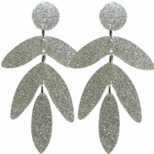 orecchini FELCE: glitter argento