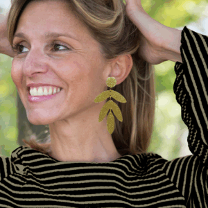 Alternative view of orecchini FELCE : glitter nero