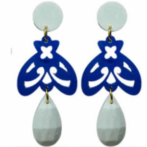 orecchini APINA : azzurro baby leggermente brillino - blu cina - azzurro baby leggermente brillino