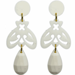 orecchini APINA : bianco ottico