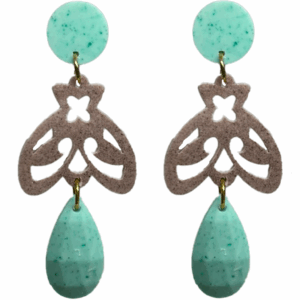 orecchini APINA : acquamarina - mocha mousse - acquamarina