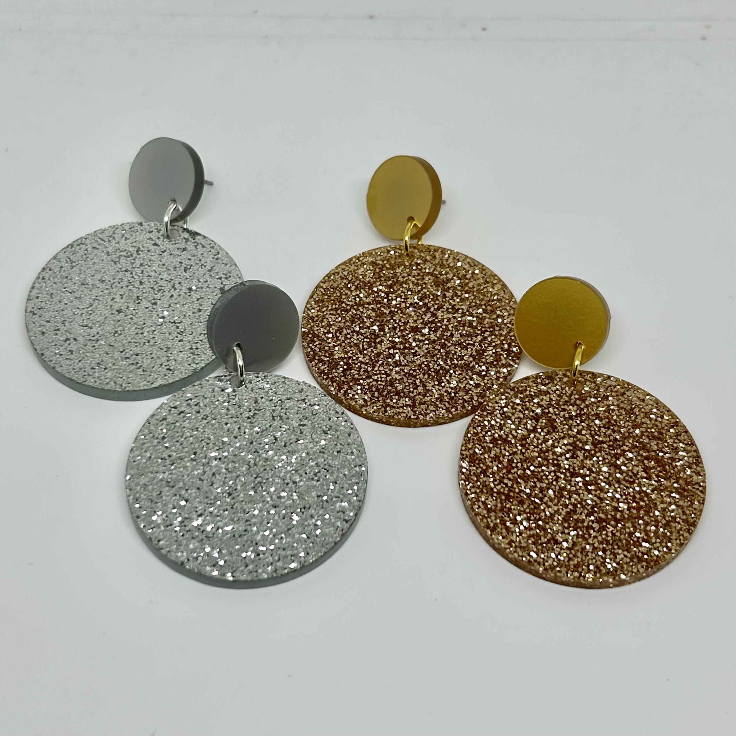 orecchini Palla : glitter oro - immagine 4
