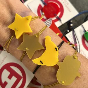 braccialetto MANO DI FATIMA: oro - filo oro