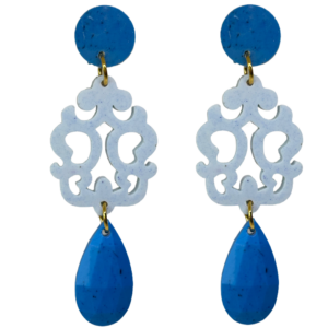 orecchini LIBERTY: blu cina light - azzurro nuvola - blu cina light