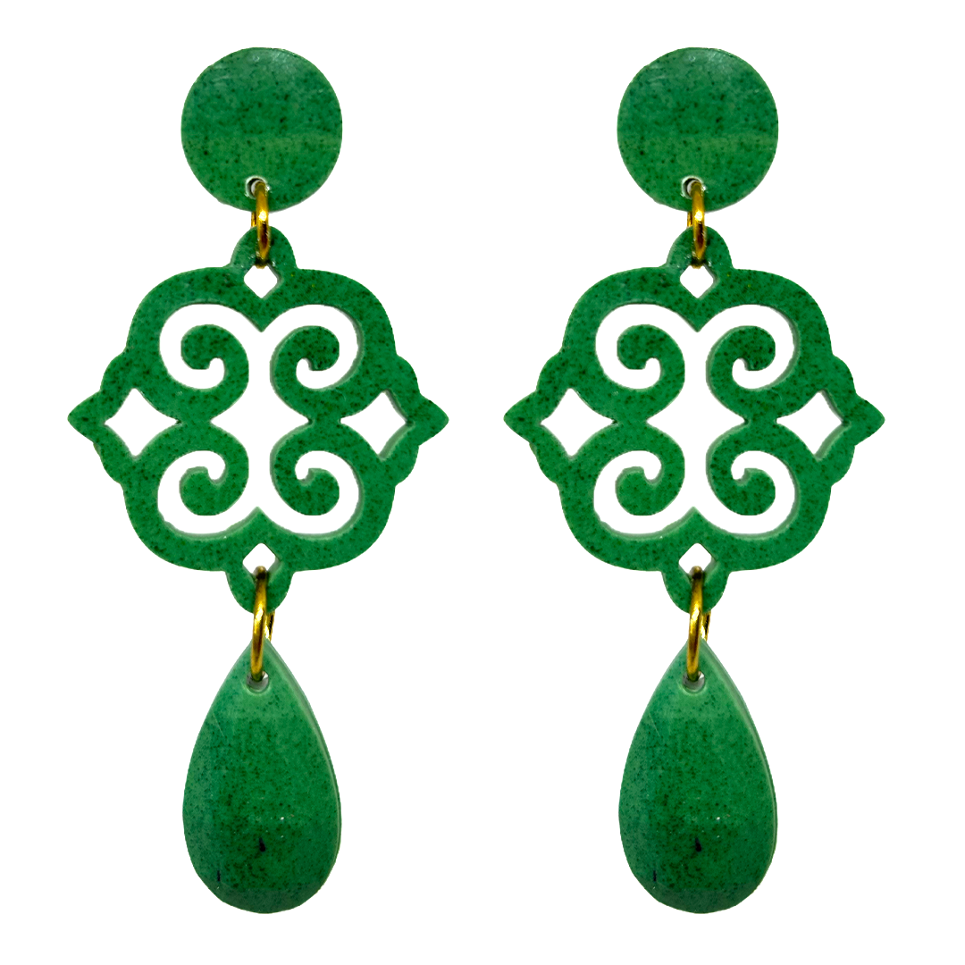 orecchini ROSONE: verde